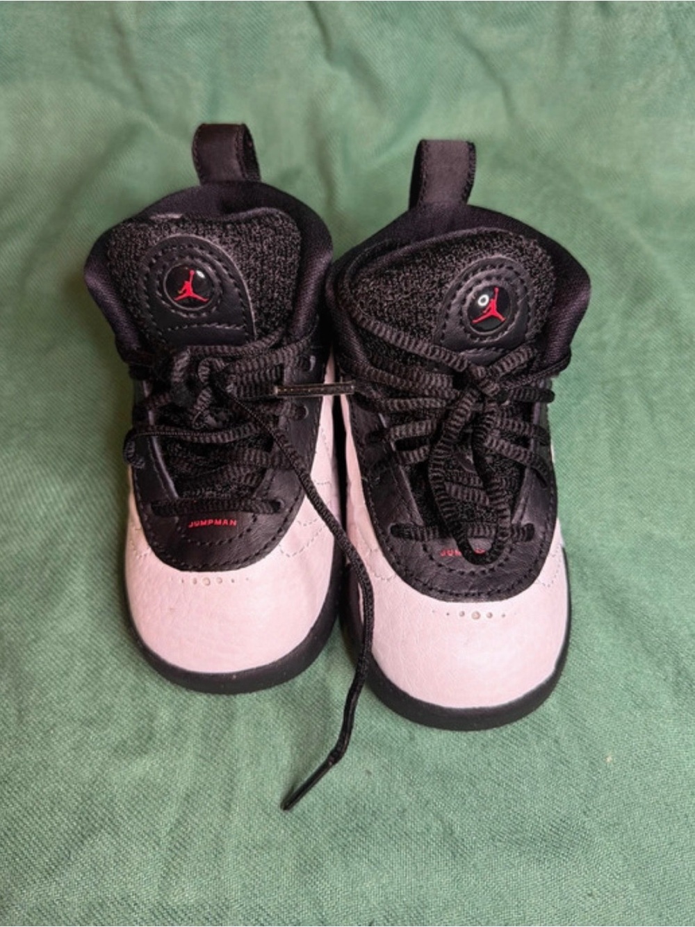 Jordan  jumpam  toddler Kids Black, White & Red High-Top Sneaker Boots